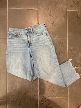 Madewell Light Blue High-Rise Wide Leg Jeans